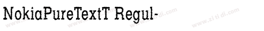 NokiaPureTextT Regul字体转换